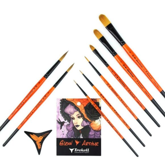 Trekell Glenn Arthur Paint Brushes Set - Picture 4 of 5